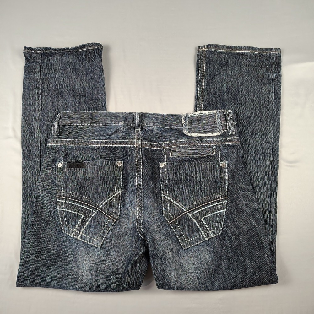 Helix Slim Fit Jeans Men's 36x32 Dark Wash Straight Leg 100% Cotton Denim